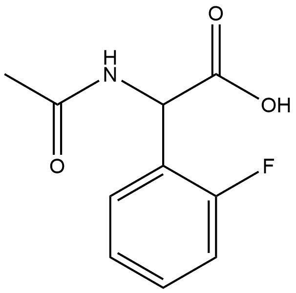 N-Ac-DL-2-FluoroPhenylglycine Struktur