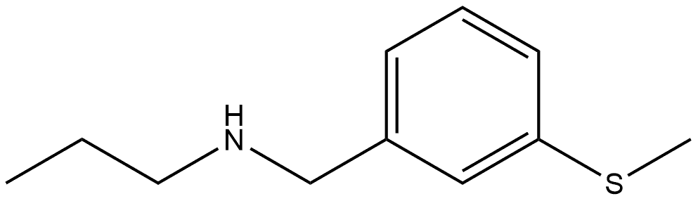 N-(3-(methylthio)benzyl)propan-1-amine Struktur