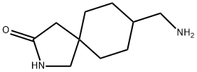 2-Azaspiro[4.5]decan-3-one, 8-(aminomethyl)- Struktur