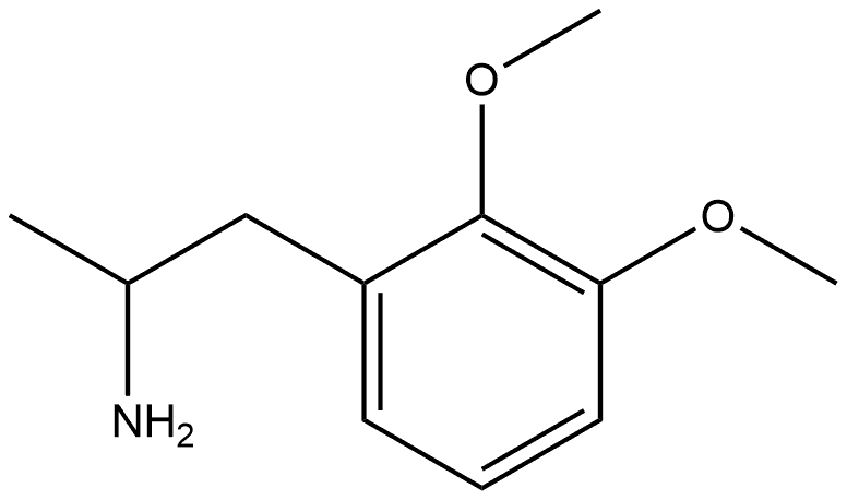 Benzeneethanamine, 2,3-dimethoxy-α-methyl- Struktur