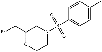 Morpholine, 2-(bromomethyl)-4-[(4-methylphenyl)sulfonyl]- Struktur