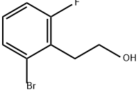 Benzeneethanol, 2-bromo-6-fluoro- Struktur