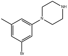 Piperazine, 1-(3-bromo-5-methylphenyl)- Struktur