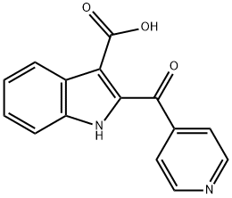 1H-Indole-3-carboxylic acid, 2-(4-pyridinylcarbonyl)- Struktur