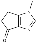 Cyclopent[d]imidazol-4(1H)-one, 5,6-dihydro-1-methyl- Struktur