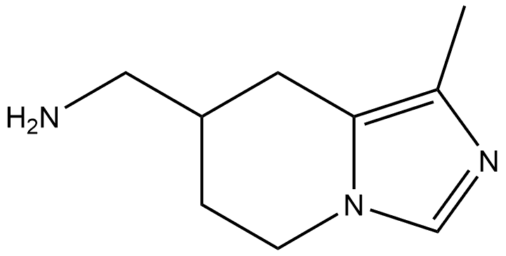 5,6,7,8-Tetrahydro-1-methylimidazo[1,5-a]pyridine-7-methanamine Struktur