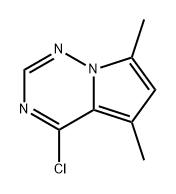 Pyrrolo[2,1-f][1,2,4]triazine, 4-chloro-5,7-dimethyl- Struktur