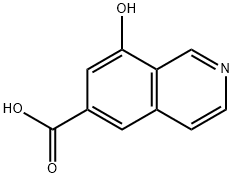 6-Isoquinolinecarboxylic acid, 8-hydroxy- Struktur