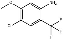 Benzenamine, 4-chloro-5-methoxy-2-(trifluoromethyl)- Struktur