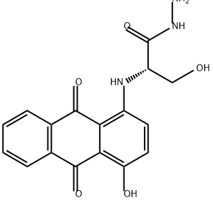 L-Serine, N-(9,10-dihydro-4-hydroxy-9,10-dioxo-1-anthracenyl)-, hydrazide Struktur