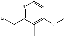 Pyridine, 2-(bromomethyl)-4-methoxy-3-methyl- Struktur