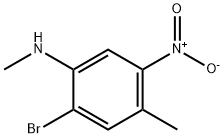 Benzenamine, 2-bromo-N,4-dimethyl-5-nitro- Struktur