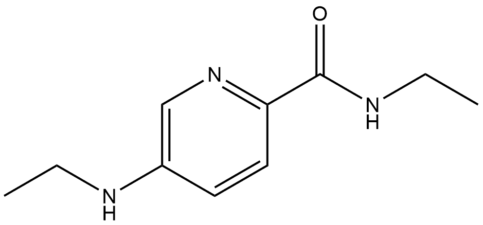 N-ethyl-5-(ethylamino)picolinamide Struktur