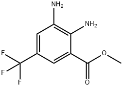 Benzoic acid, 2,3-diamino-5-(trifluoromethyl)-, methyl ester Struktur