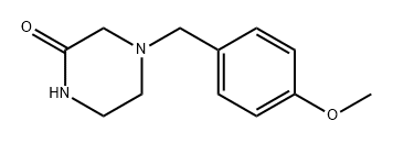 2-Piperazinone, 4-[(4-methoxyphenyl)methyl]- Struktur