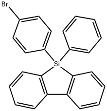 9H-9-Silafluorene, 9-(4-bromophenyl)-9-phenyl- Struktur