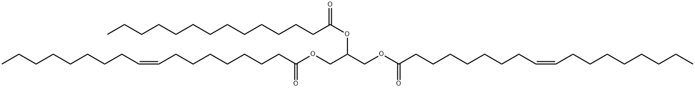 1,3-Dioleoyl-2-Myristoyl-rac-glycerol Struktur