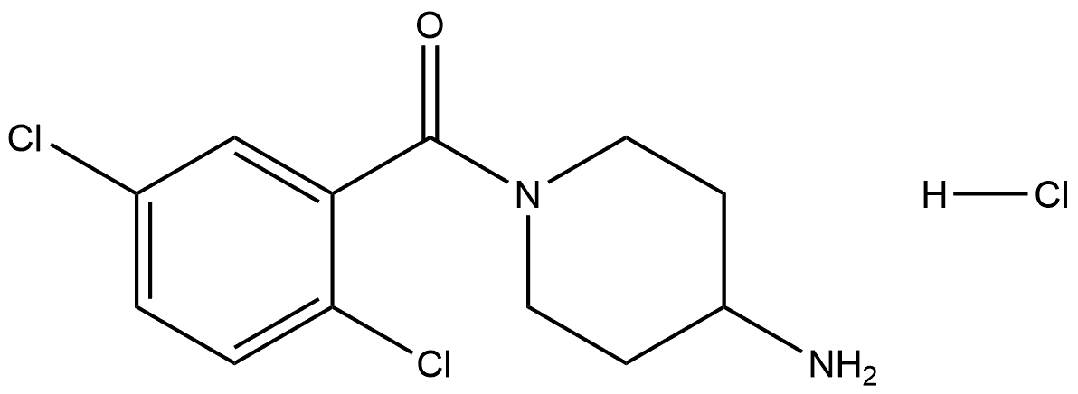 (4-aminopiperidin-1-yl)(2,5-dichlorophenyl)methanone hydrochloride Struktur