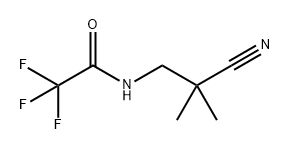 Acetamide, N-(2-cyano-2-methylpropyl)-2,2,2-trifluoro- Struktur