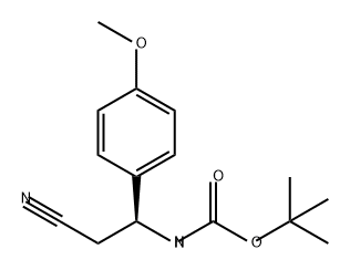 Carbamic acid, N-[(1S)-2-cyano-1-(4-methoxyphenyl)ethyl]-, 1,1-dimethylethyl ester