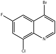 4-bromo-8-chloro-6-fluoroquinoline Struktur