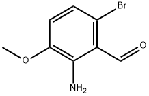 2-Amino-6-bromo-3-methoxybenzaldehyde Struktur