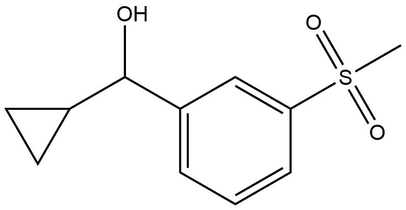 cyclopropyl(3-methanesulfonylphenyl)methanol Struktur