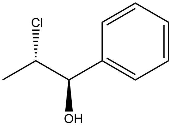 Benzenemethanol, α-[(1S)-1-chloroethyl]-, (αR)- Struktur