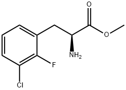 Phenylalanine, 3-chloro-2-fluoro-, methyl ester Struktur