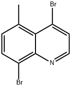 4,8-dibromo-5-methylquinoline Struktur