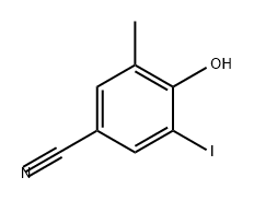 Benzonitrile, 4-hydroxy-3-iodo-5-methyl- Struktur