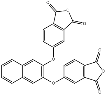 1,3-Isobenzofurandione, 5,5'-[2,3-naphthalenediylbis(oxy)]bis- Struktur