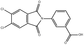 3-(5,6-Dichloro-1,3-dioxo-1,3-dihydro-2H-isoindol-2-yl)benzoic acid Struktur