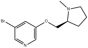 Pyridine, 3-bromo-5-[[(2S)-1-methyl-2-pyrrolidinyl]methoxy]- Struktur