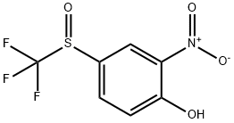 Phenol, 2-nitro-4-[(trifluoromethyl)sulfinyl]- Struktur