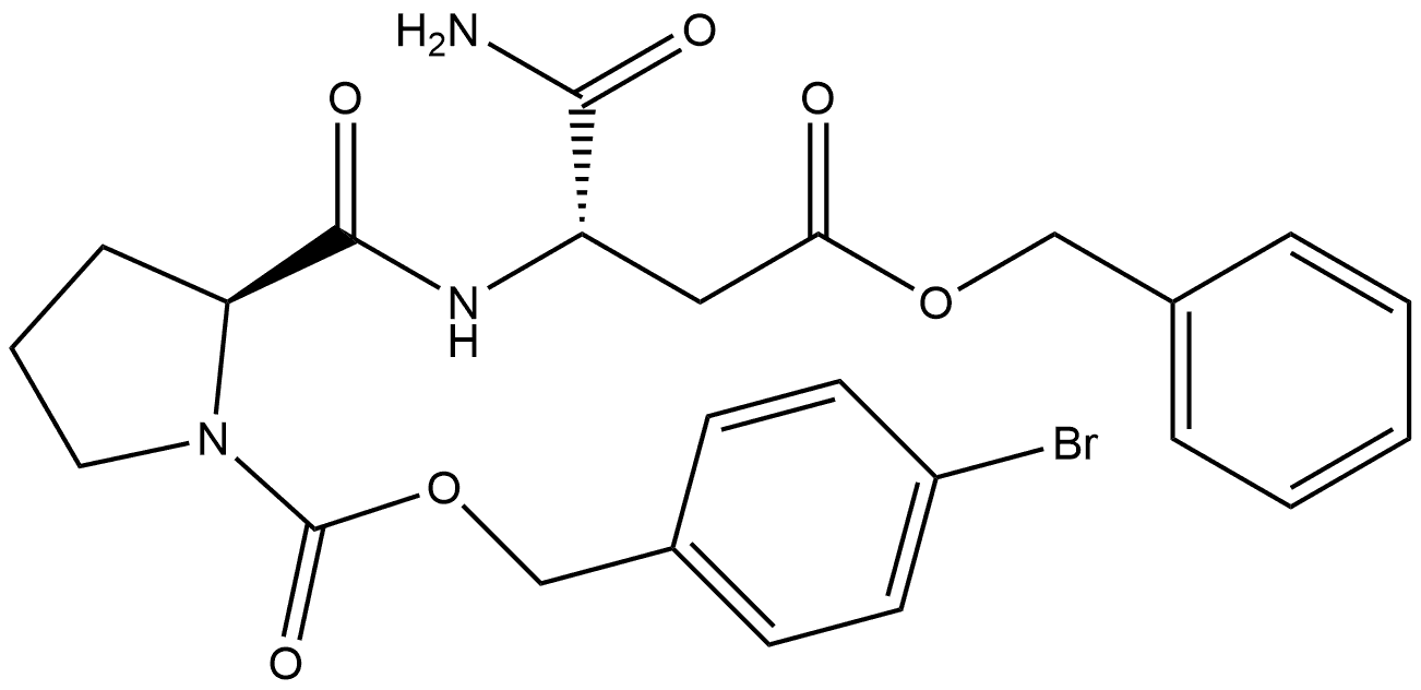 L-α-Asparagine, 1-[[(4-bromophenyl)methoxy]carbonyl]-L-prolyl-, phenylmethyl ester