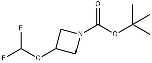 1,1-Dimethylethyl 3-(difluoromethoxy)-1-azetidinecarboxylate Struktur