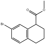 Methyl 7-bromo-1,2,3,4-tetrahydro-1-naphthalenecarboxylate Struktur