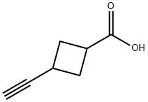 Cyclobutanecarboxylic acid, 3-ethynyl- Struktur