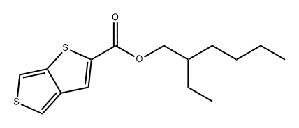 Thieno[3,4-b]thiophene-2-carboxylic acid, 2-ethylhexyl ester Struktur