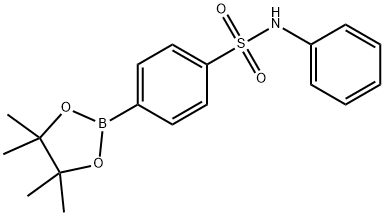 Benzenesulfonamide, N-phenyl-4-(4,4,5,5-tetramethyl-1,3,2-dioxaborolan-2-yl)- Struktur