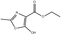 4-Oxazolecarboxylic acid, 5-hydroxy-2-methyl-, ethyl ester Struktur