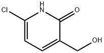 2(1H)-Pyridinone, 6-chloro-3-(hydroxymethyl)- Struktur