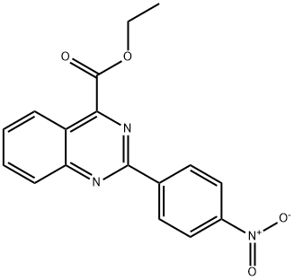 4-Quinazolinecarboxylic acid, 2-(4-nitrophenyl)-, ethyl ester Struktur