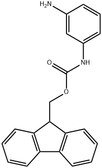 Carbamic acid, N-(3-aminophenyl)-, 9H-fluoren-9-ylmethyl ester Struktur