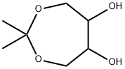 1,3-Dioxepane-5,6-diol, 2,2-dimethyl- Struktur