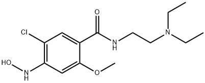 Benzamide, 5-chloro-N-[2-(diethylamino)ethyl]-4-(hydroxyamino)-2-methoxy- Struktur