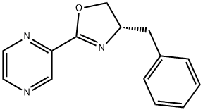 (S)-4-Benzyl-2-(pyrazin-2-yl)-4,5-dihydrooxazole Struktur