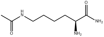 Hexanamide, 6-(acetylamino)-2-amino-, (2S)- Struktur