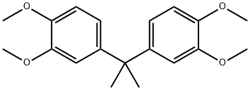 Benzene, 1,1'-(1-methylethylidene)bis[3,4-dimethoxy- Struktur